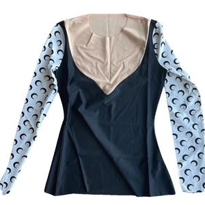 Marine serre jersey top